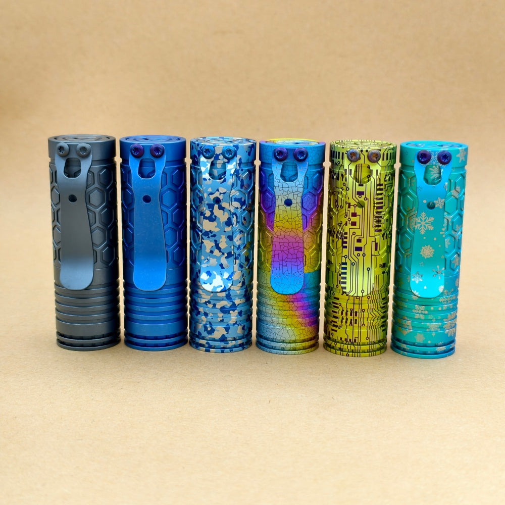 Dawn Hex- Ti anodized 18350 model – ReyLight