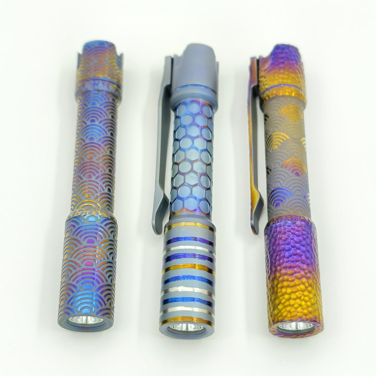Pineapple mini Ti MK II- hand carved