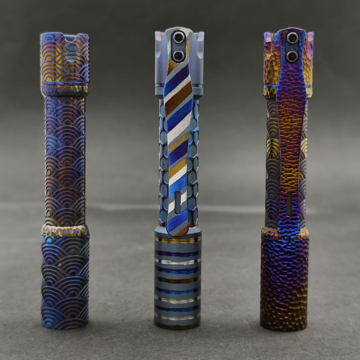 Pineapple mini Ti MK II- hand carved