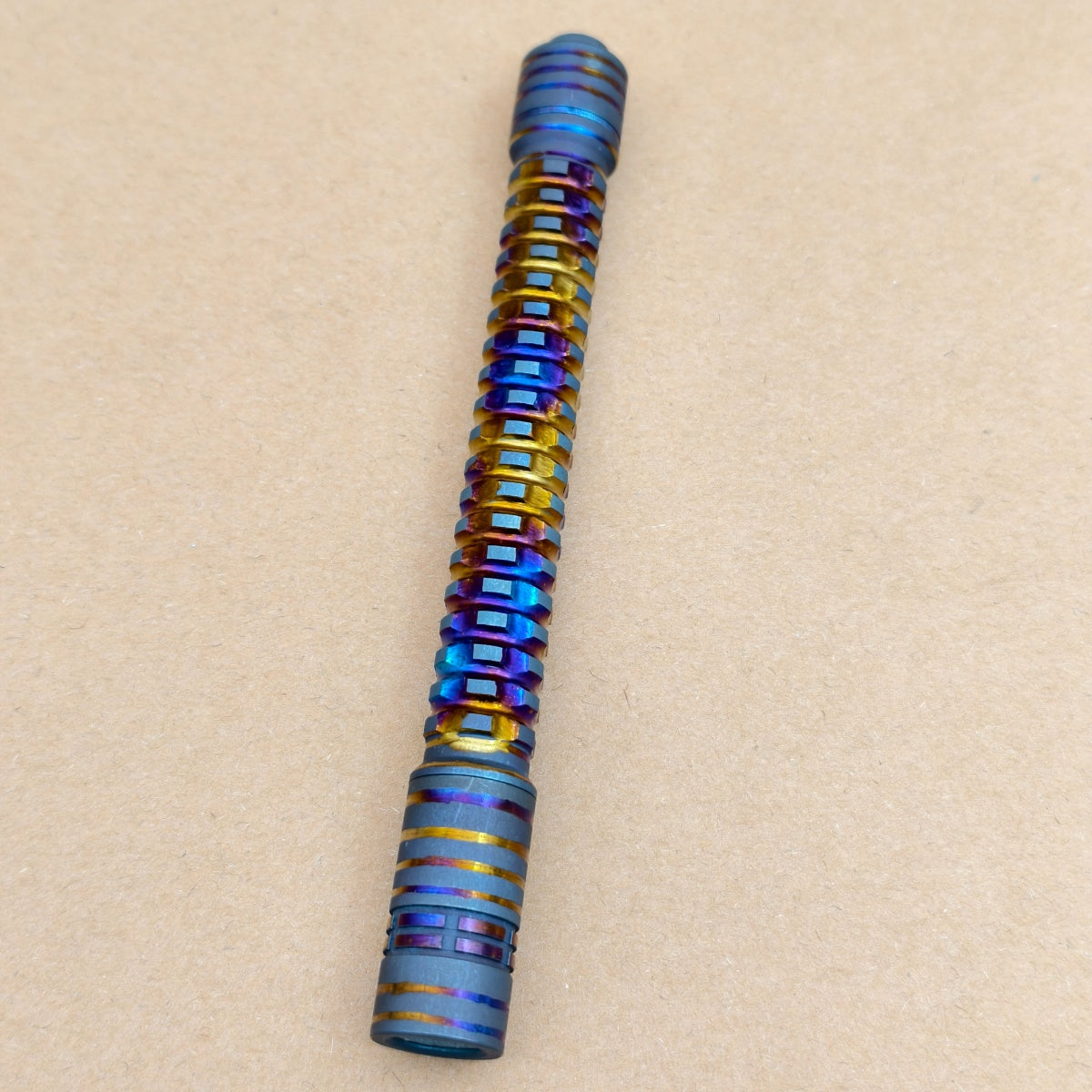 Pineapple mini Ti MK II- hand carved n heat anodized