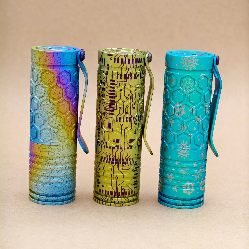 Dawn Hex- Ti anodized 18350 model – ReyLight