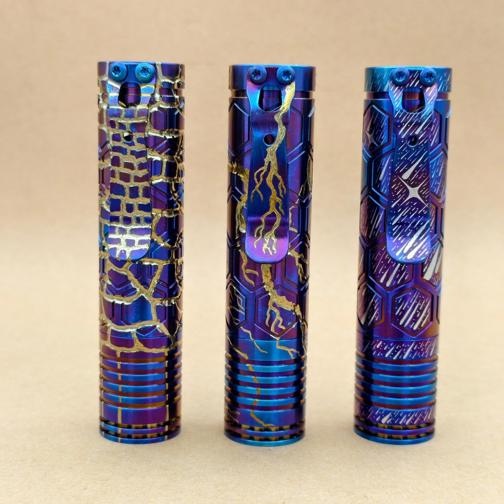 Dawn-Ti 18650 model- hand carved