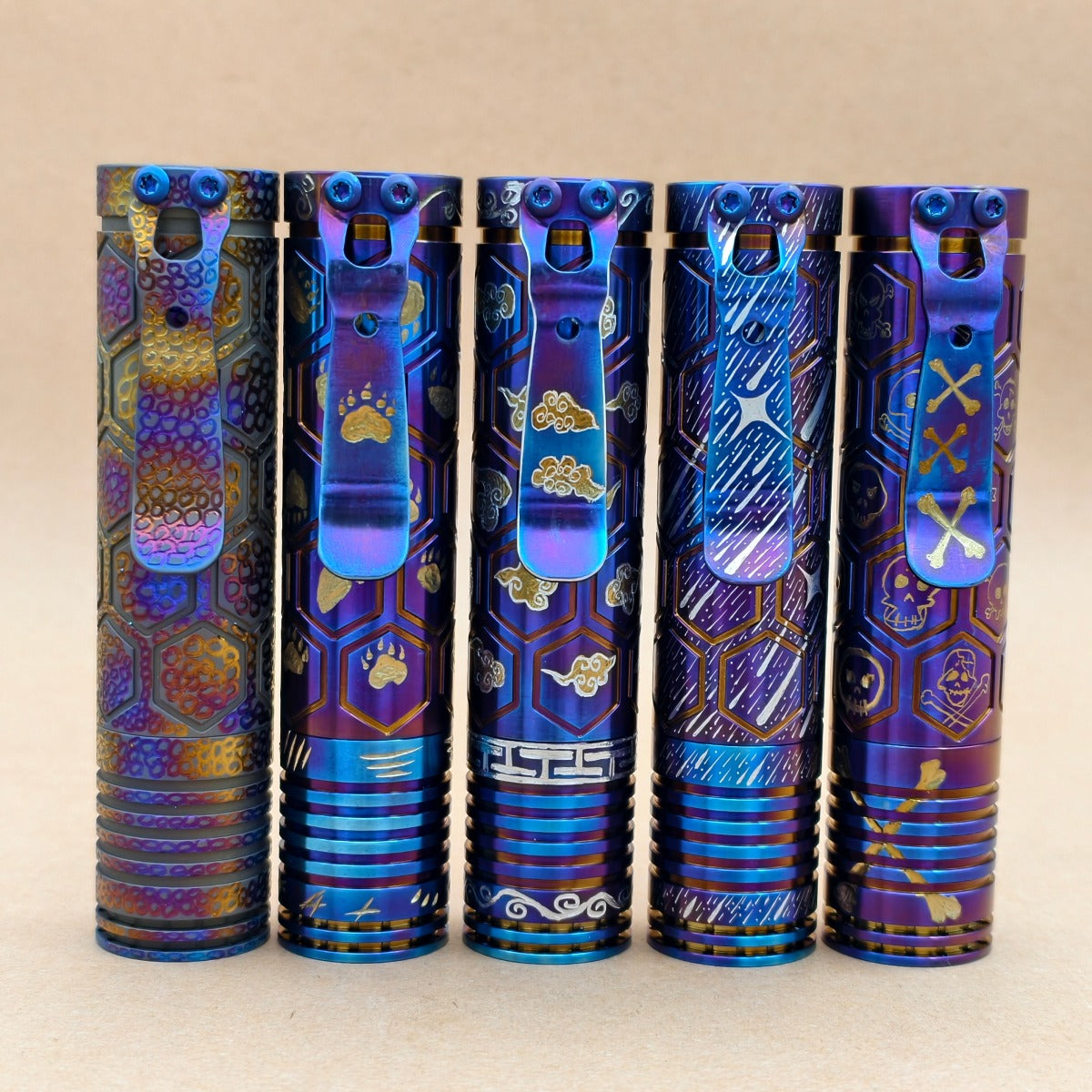 Dawn-Ti 18650 model- hand carved