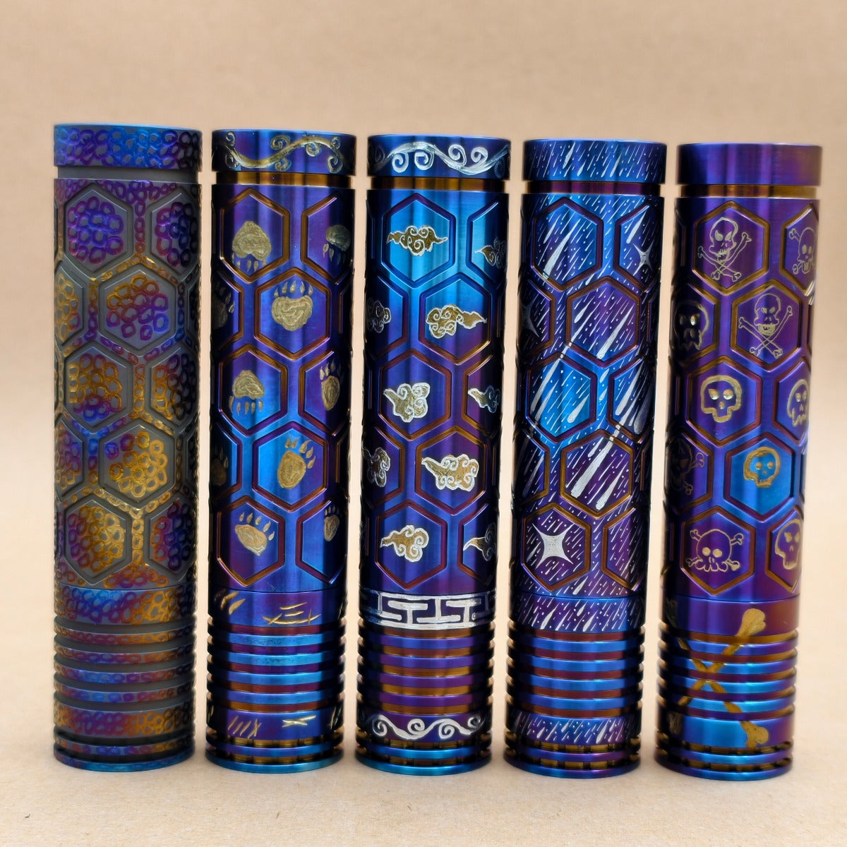 Dawn-Ti 18650 model- hand carved