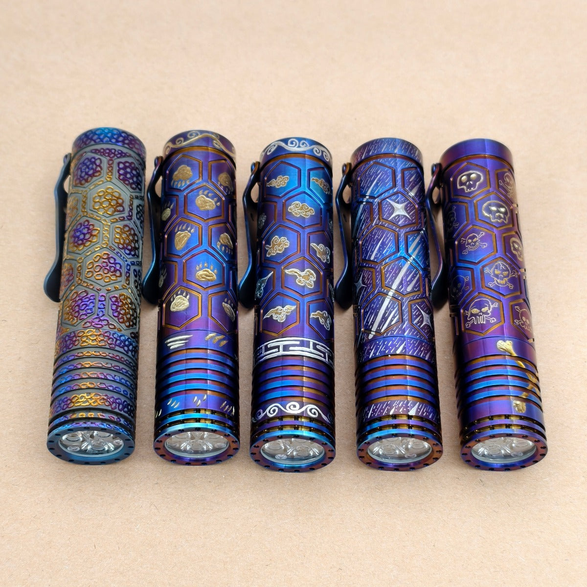 Dawn-Ti 18650 model- hand carved