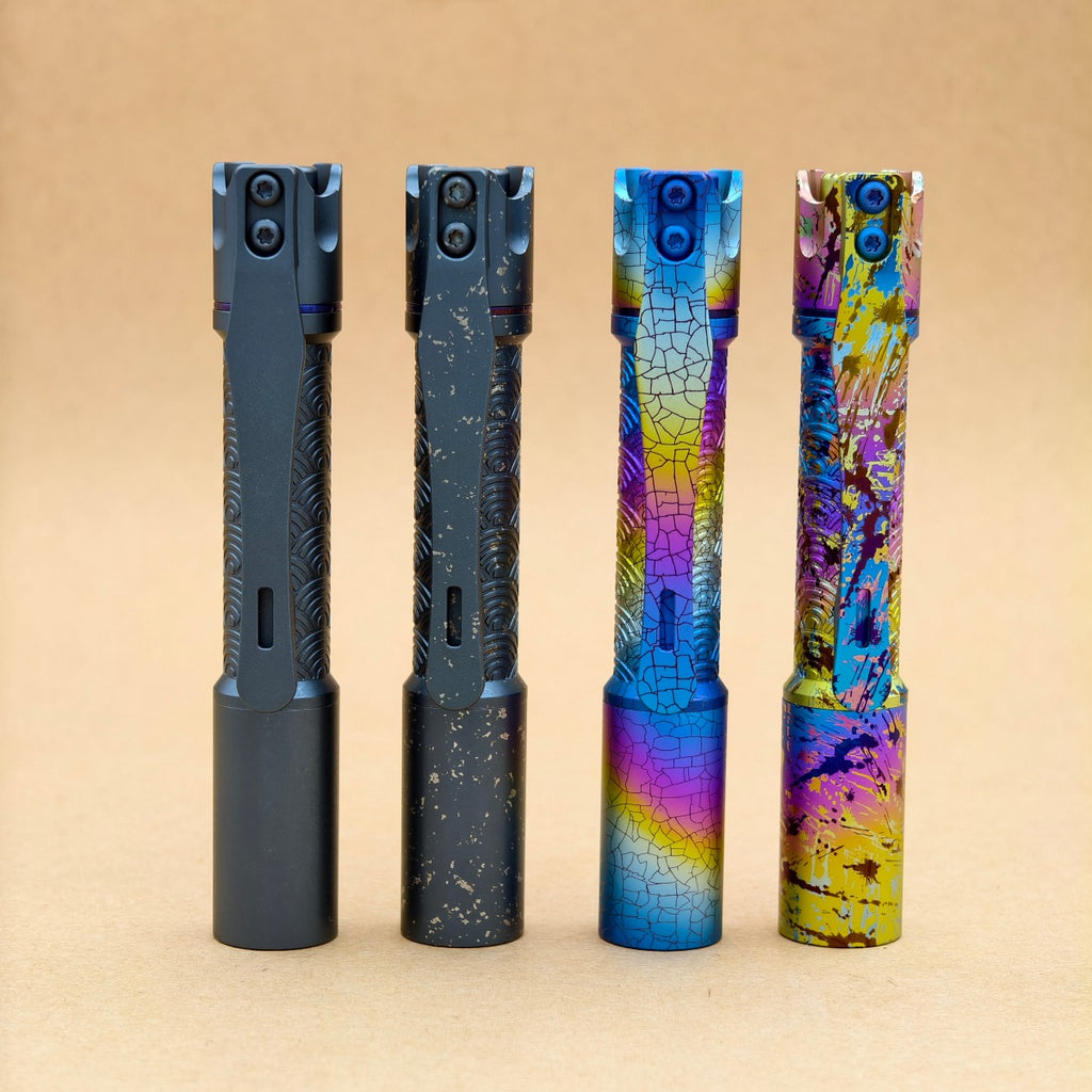 Pineapple mini MK3-Ti Seigaiha- Anodized