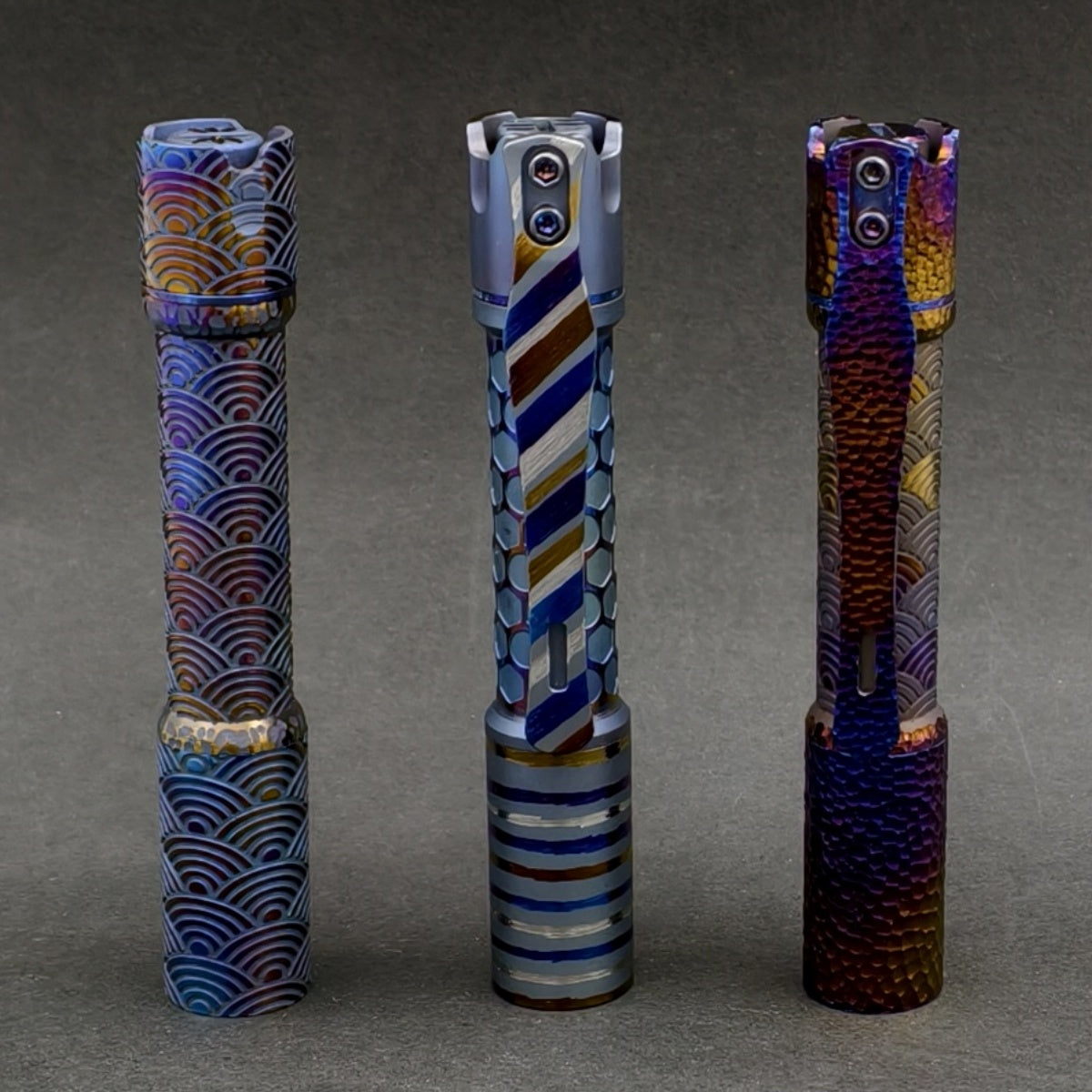 Pineapple mini Ti MK II- hand carved