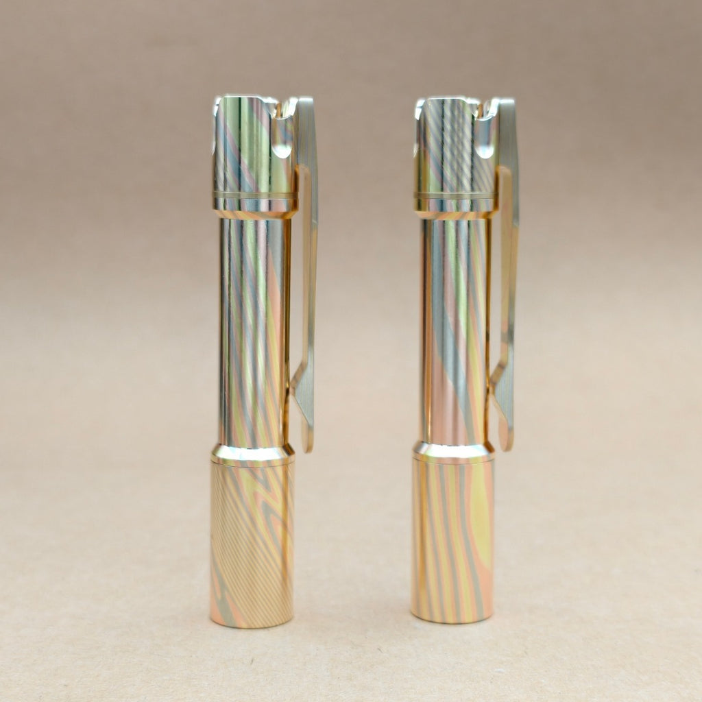 Pineapple mini- MK3 Timascus+ Mokume+ Zirconium