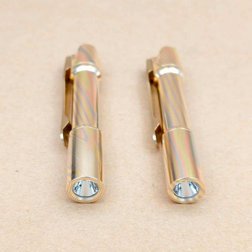 Pineapple mini- MK3 Timascus+ Mokume+ Zirconium