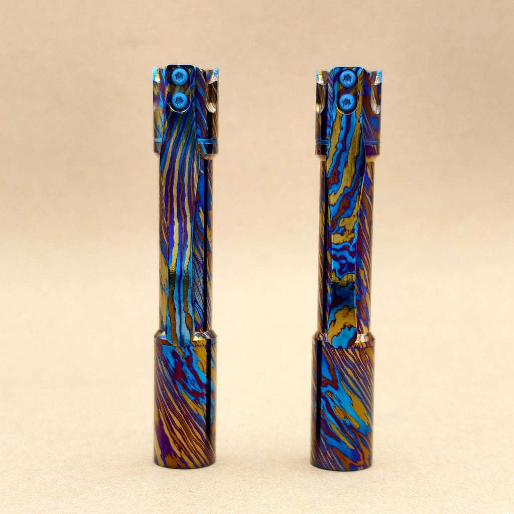 Pineapple mini- MK3 Timascus+ Mokume+ Zirconium