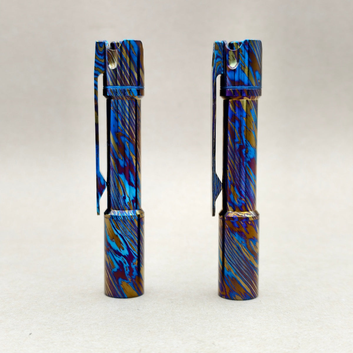 Pineapple mini- MK3 Timascus+ Mokume+ Zirconium