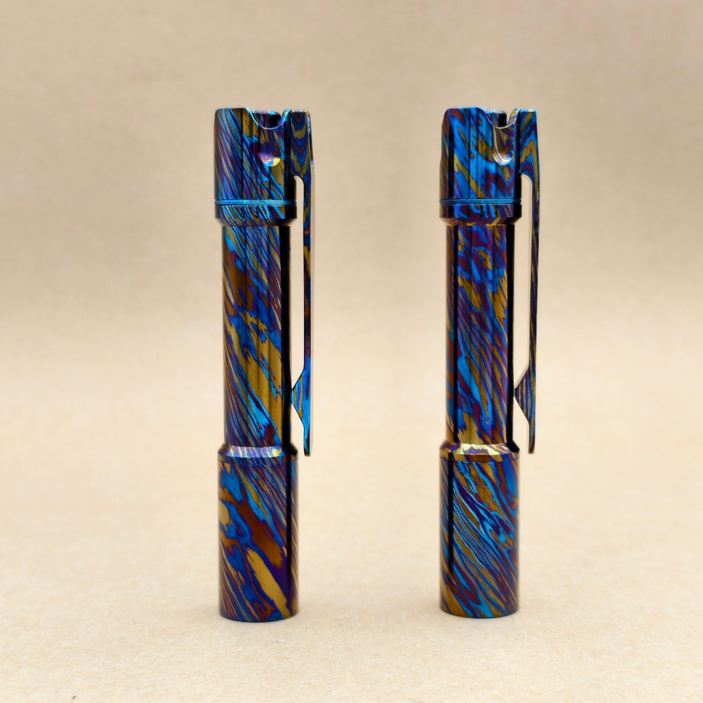 Pineapple mini- MK3 Timascus+ Mokume+ Zirconium