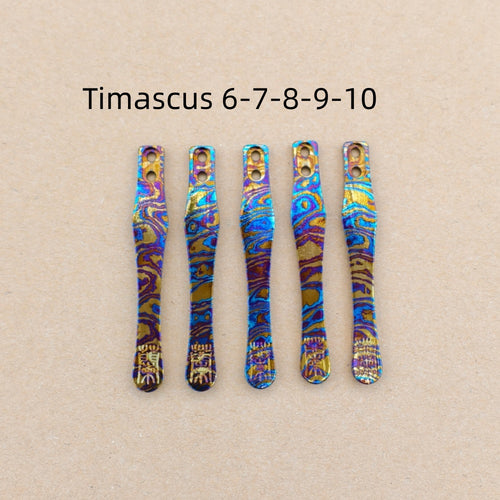 CNC clip for mini or penlight- Timascus