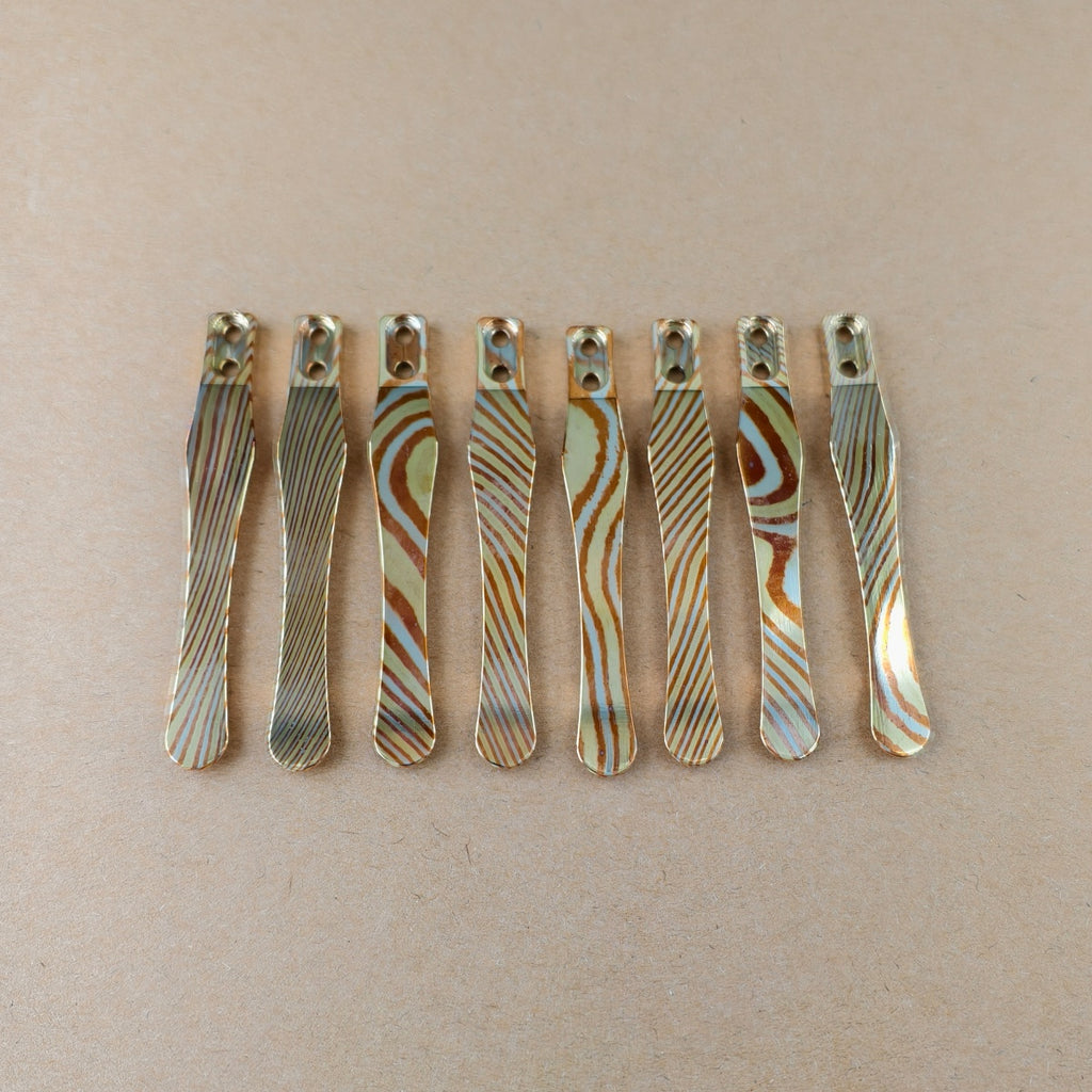 CNC clip for mini or penlight- Mokume