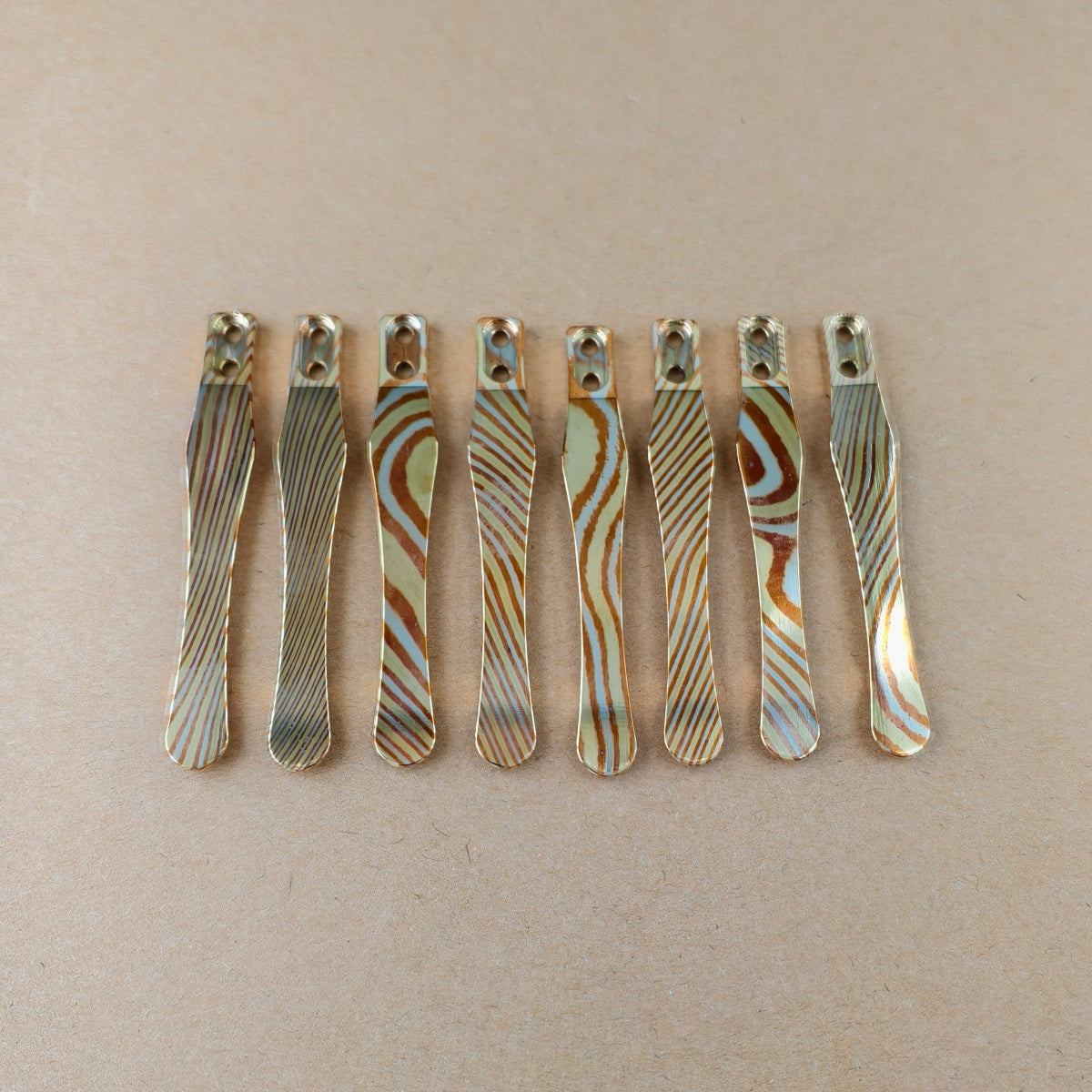 CNC clip for mini or penlight- Mokume