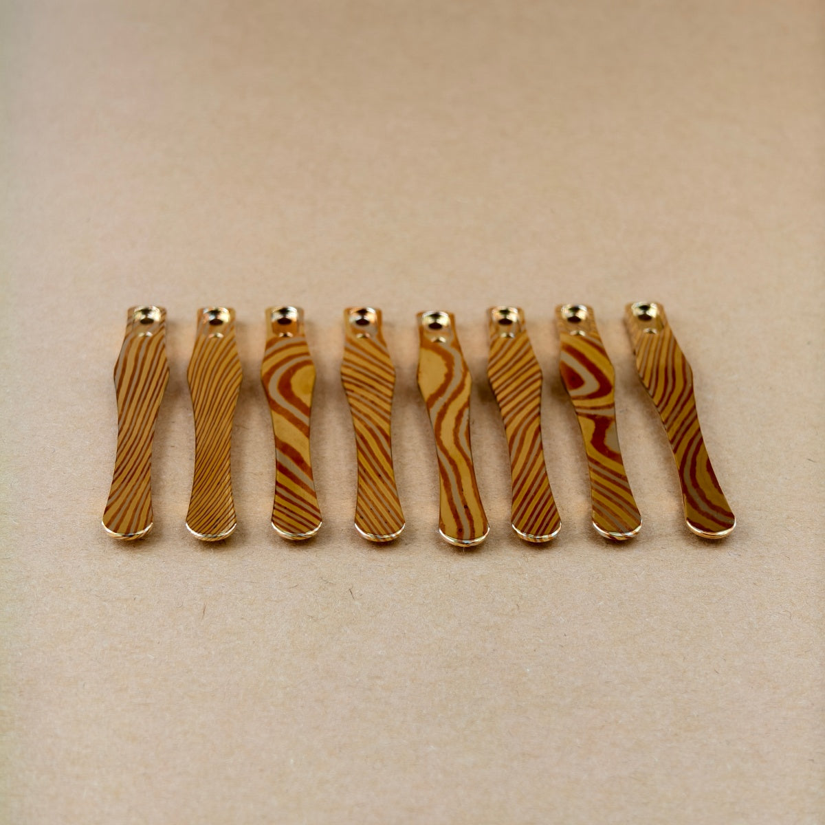 CNC clip for mini or penlight- Mokume