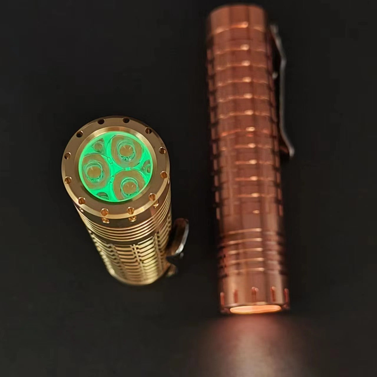 ReyLight Dawn- Copper, Brass, Nichia 519a 4000K R9080