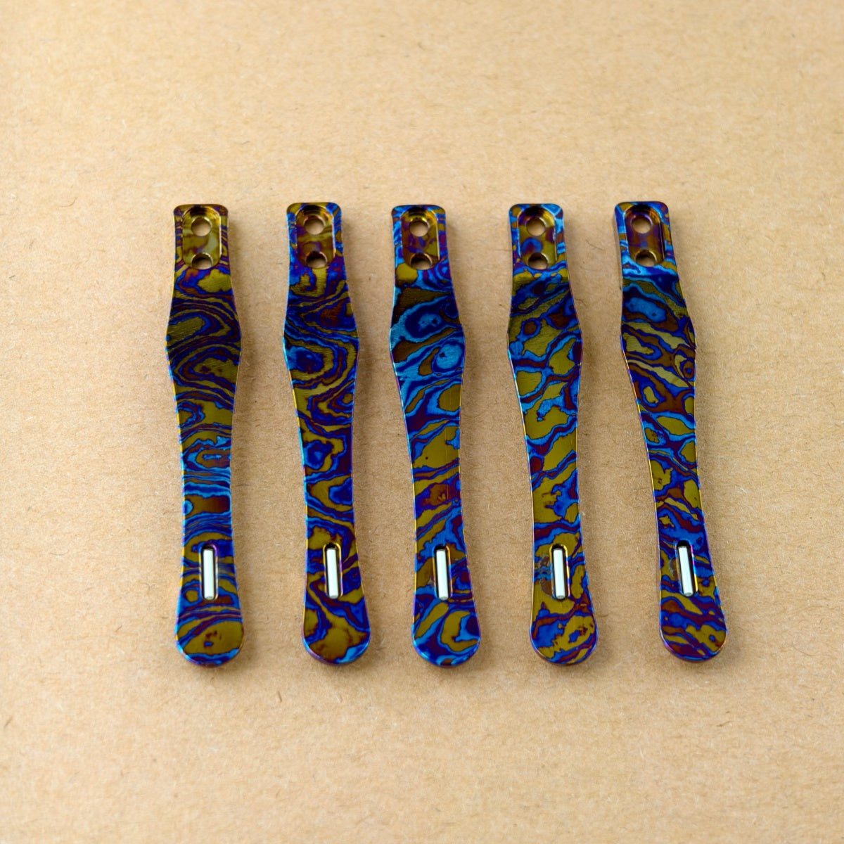 CNC clip for mini or penlight- Timascus