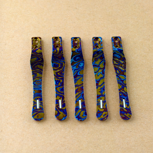 CNC clip for mini or penlight- Timascus