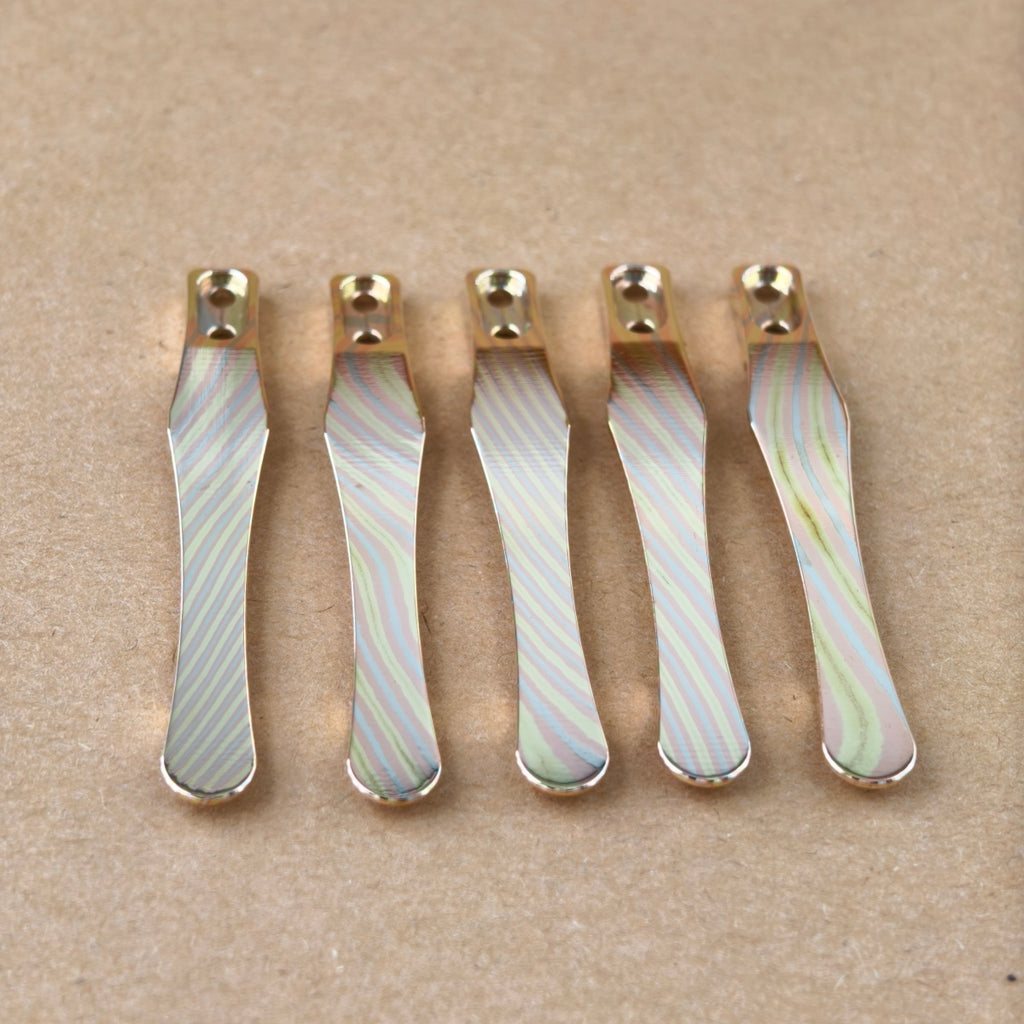 CNC clip for mini or penlight- Mokume
