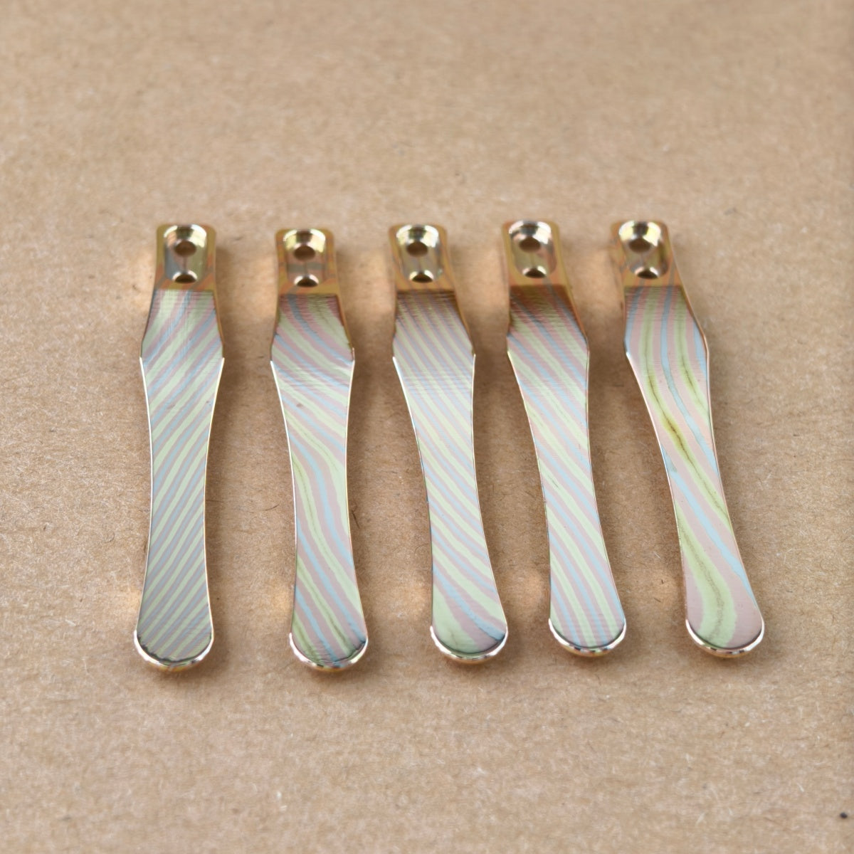 CNC clip for mini or penlight- Mokume