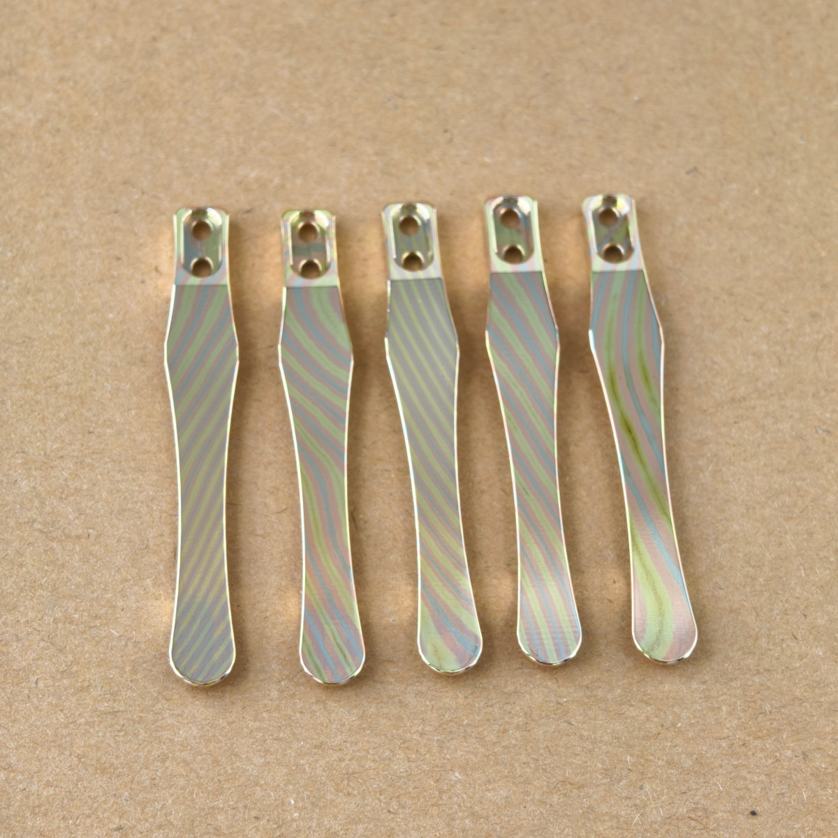 CNC clip for mini or penlight- Mokume