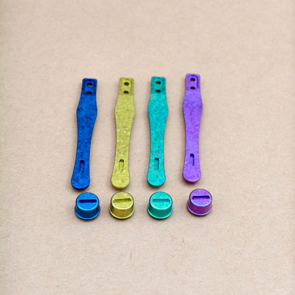 CNC clip for mini or penlight- Crystallized Ti