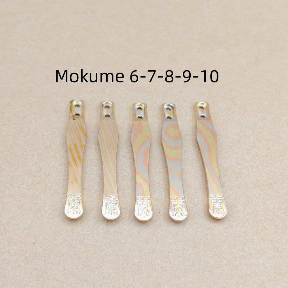 CNC clip for mini or penlight- Mokume