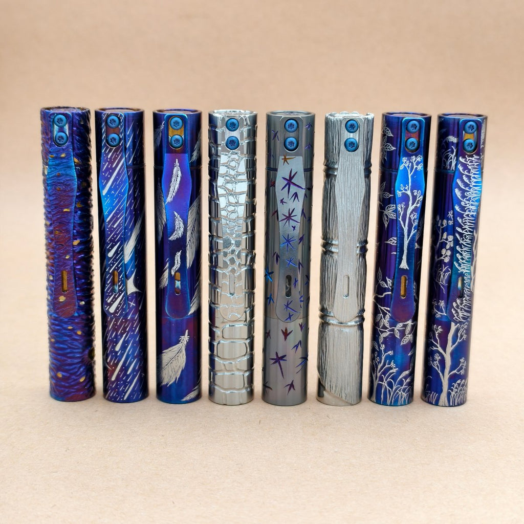 Pineapple mini Ti MK3 -hand carved