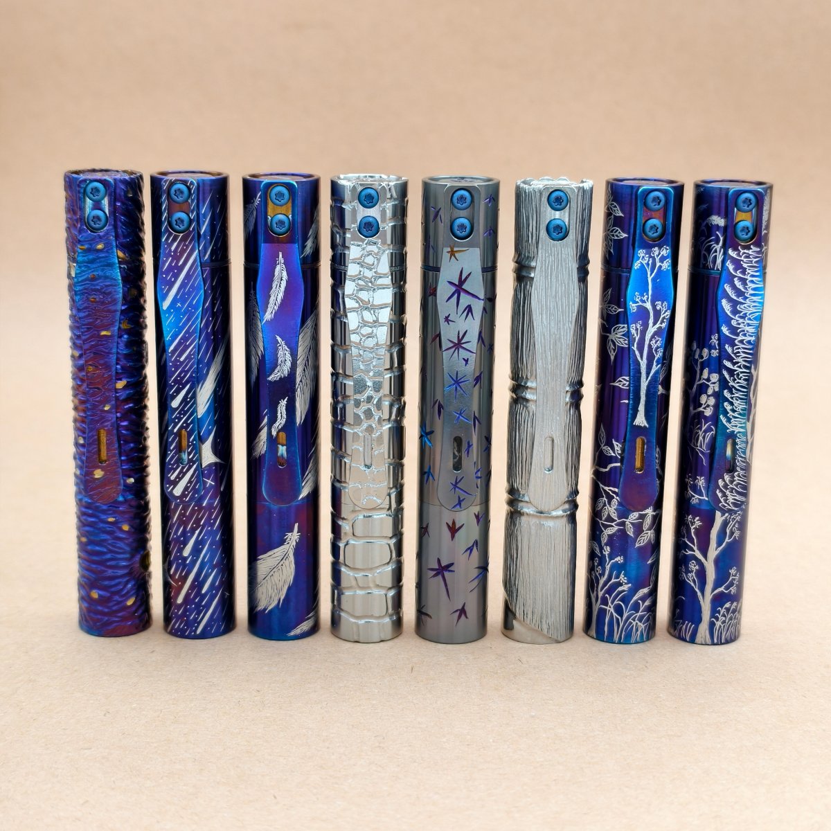 Pineapple mini Ti MK3 -hand carved