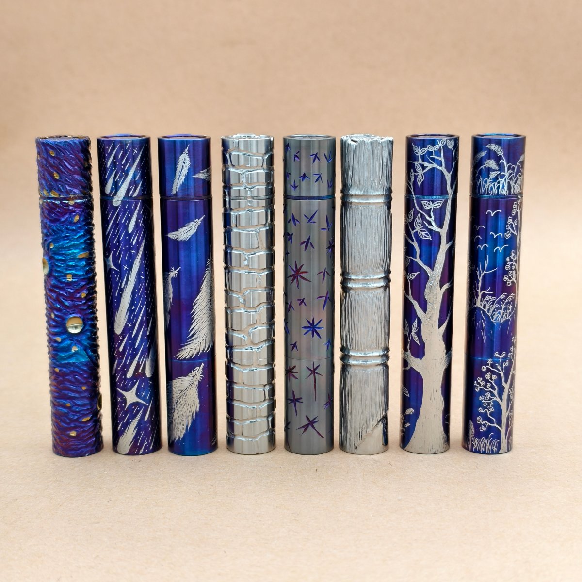 Pineapple mini Ti MK3 -hand carved