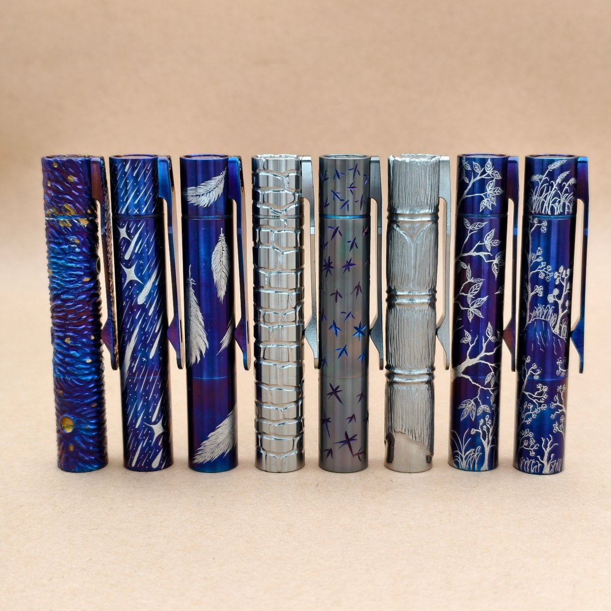 Pineapple mini Ti MK3 -hand carved