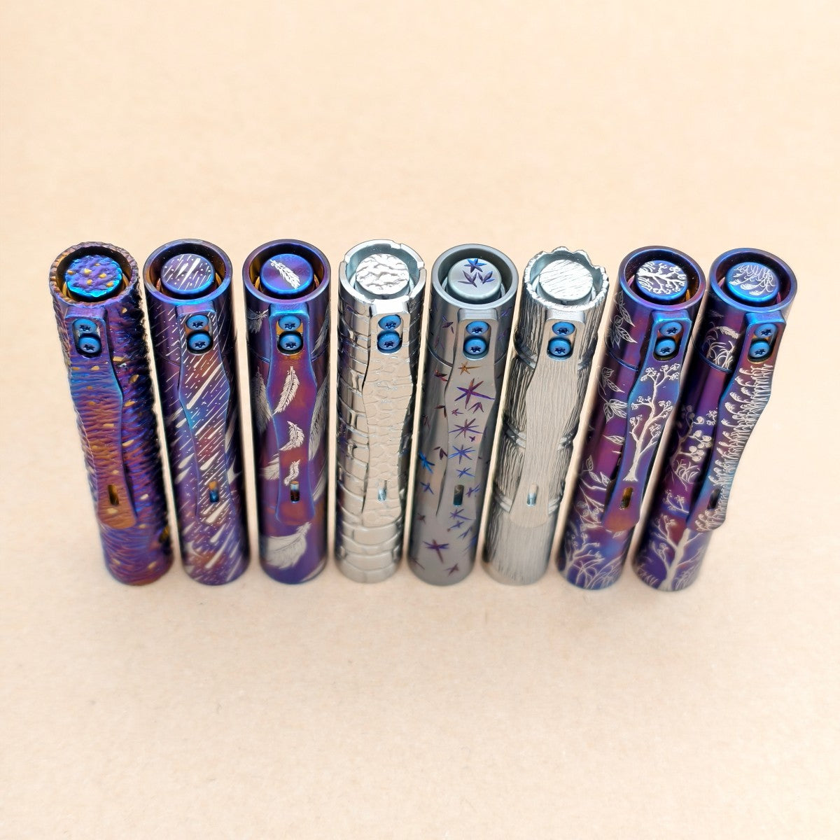 Pineapple mini Ti MK3 -hand carved